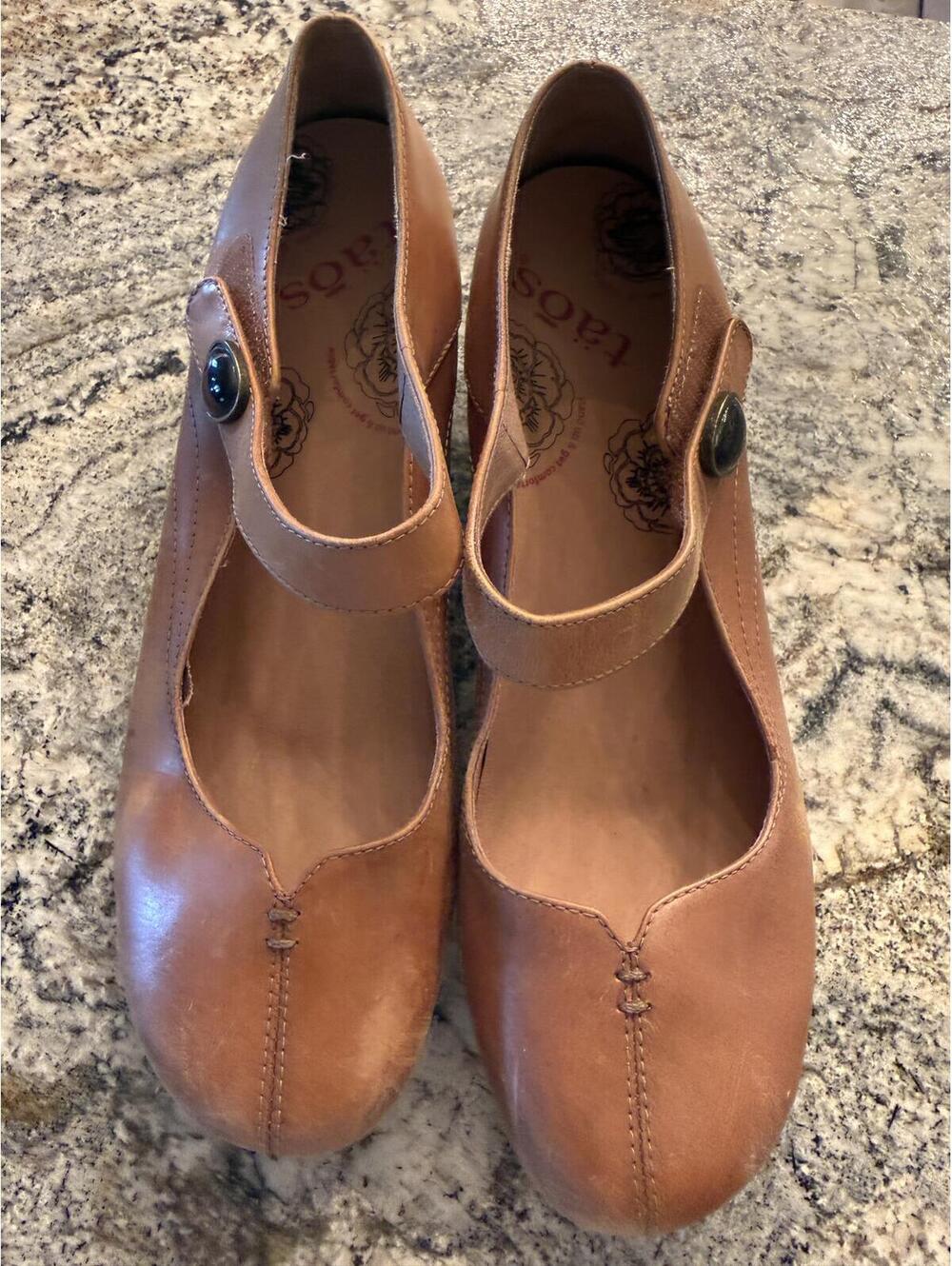 Leather Mary Jane Flats by Taos Footwear